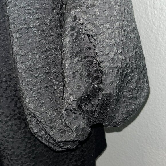 SAMSOE HARRIET SHORT PLAYSUIT JUMPSUIT ROMPER in BLACK FLOWER BALLOON SLEEVES -S - Picture 12 of 16